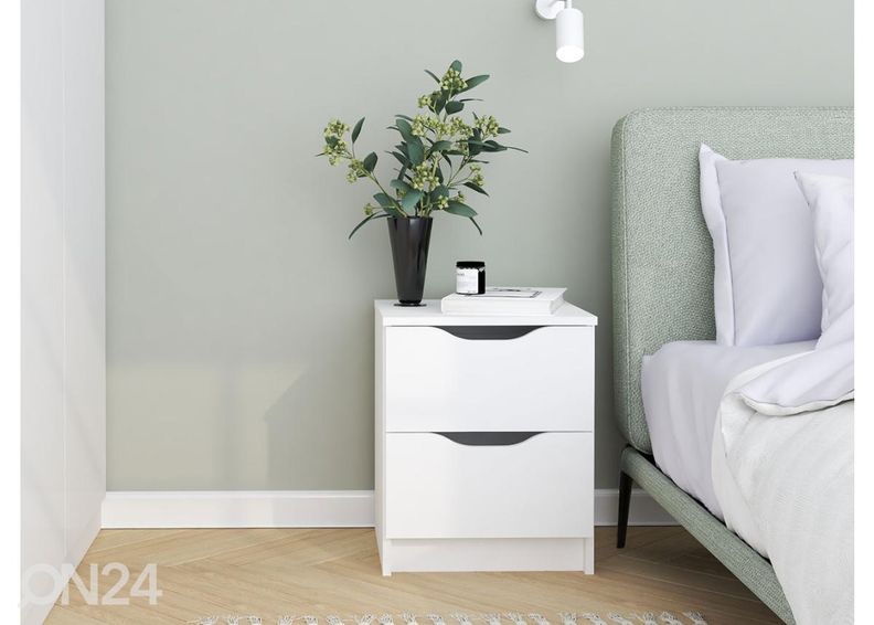 Öökapp, valge suurendatud