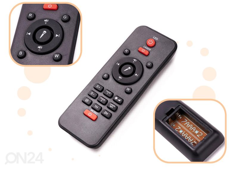 Öölamp / kõlar Täheprojektor LED suurendatud