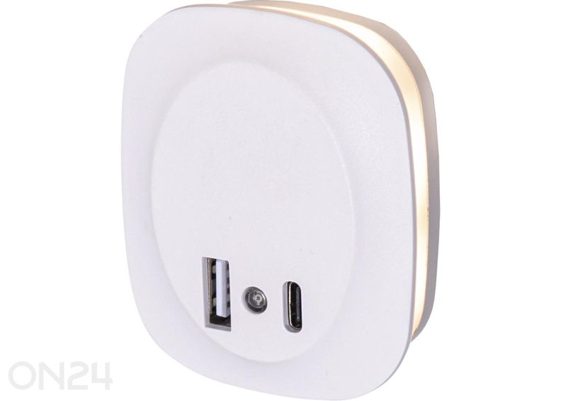 Öölamp USB-laadijaga suurendatud