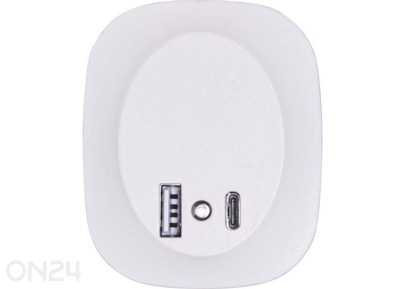 Öölamp USB-laadijaga suurendatud