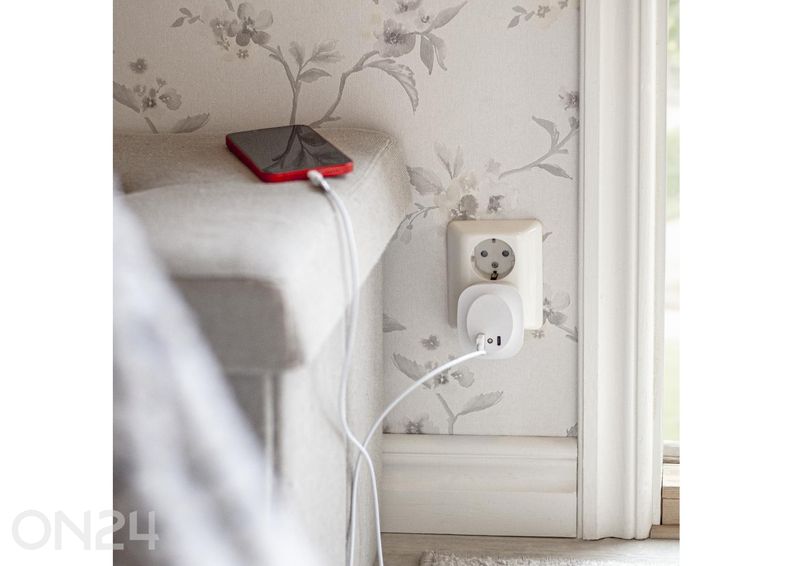 Öölamp USB-laadijaga suurendatud