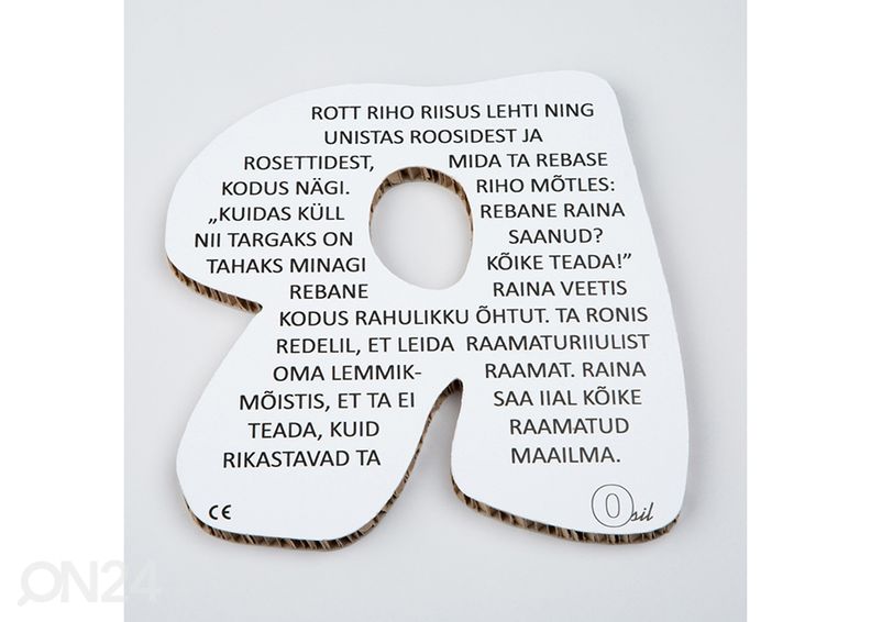 Osil dekoratiivnetäht R suurendatud