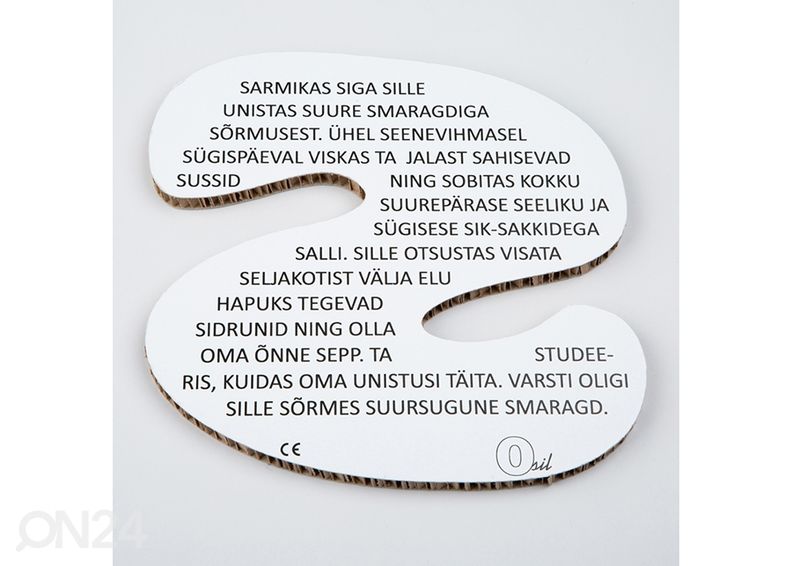 Osil dekoratiivnetäht S suurendatud