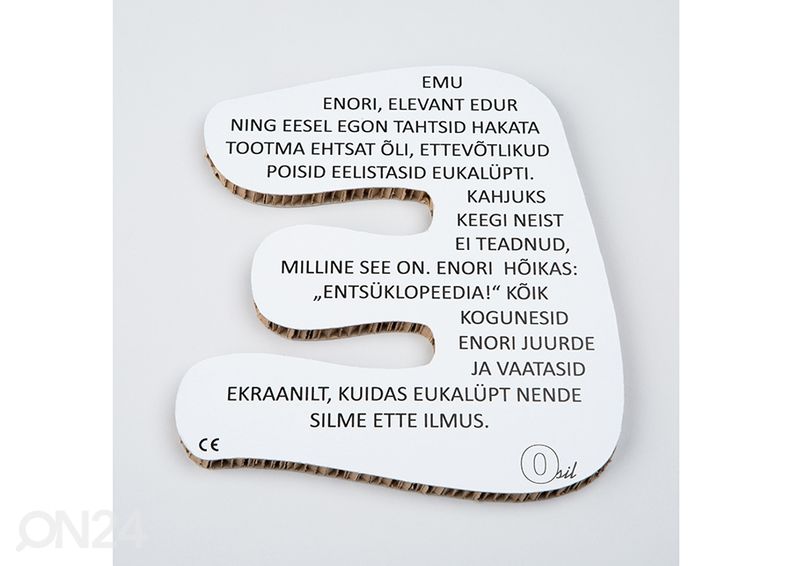 Osil dekoratiivtäht E suurendatud