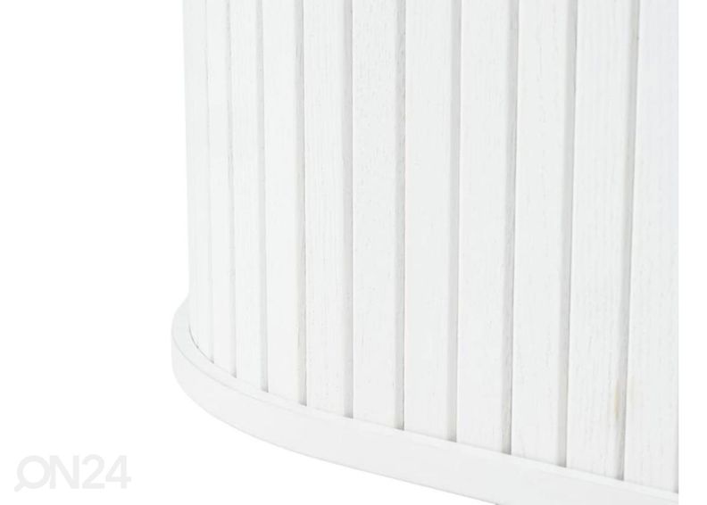 Ovaalne söögilaud (valge) suurendatud