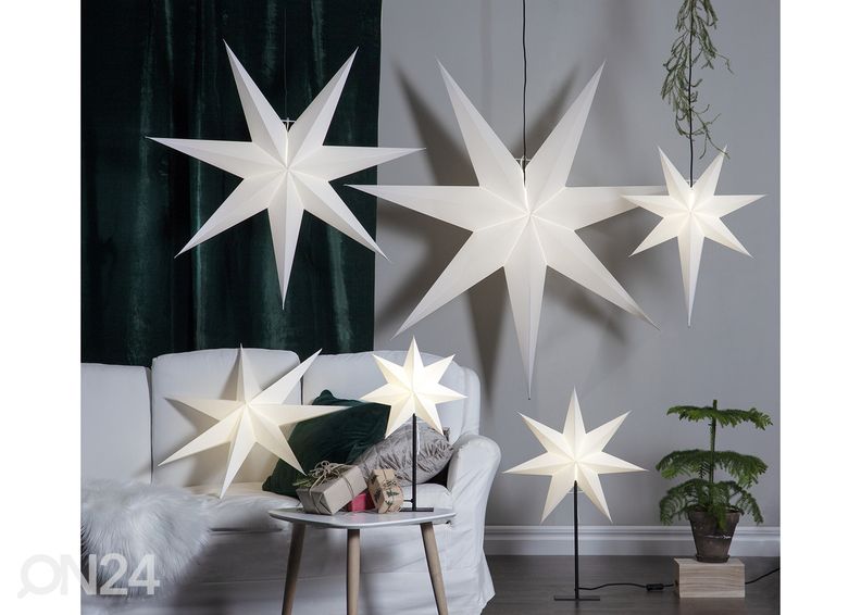 Paberist täht Frozen 70 cm, valge suurendatud