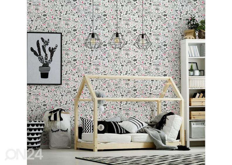 Pabertapeet Doodle suurendatud