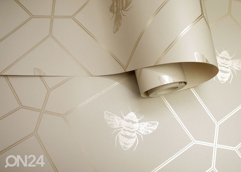 Pabertapeet Honeycomb Bee suurendatud