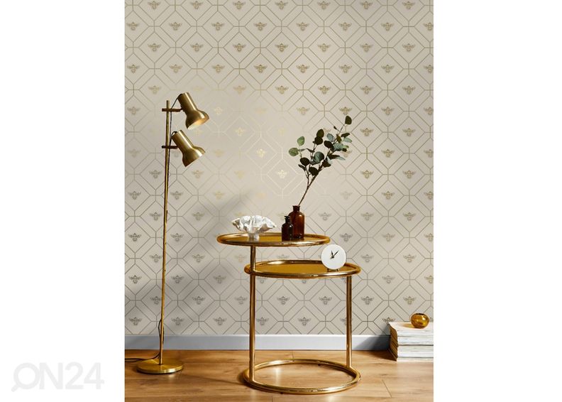 Pabertapeet Honeycomb Bee suurendatud