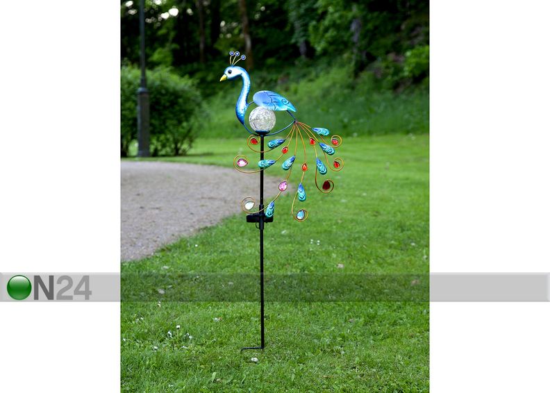 Päikesepaneeliga aiavalgusti Peacock suurendatud