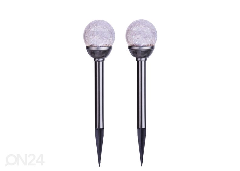 Päikesepaneeliga aiavalgustikomplekt 2 tk suurendatud