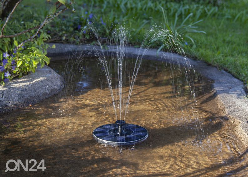 Päikesepaneeliga purskkaev RGB LED valgustiga Fountain suurendatud