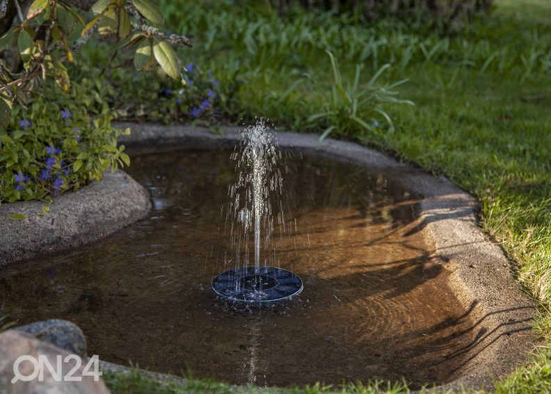 Päikesepaneeliga purskkaev RGB LED valgustiga Fountain suurendatud