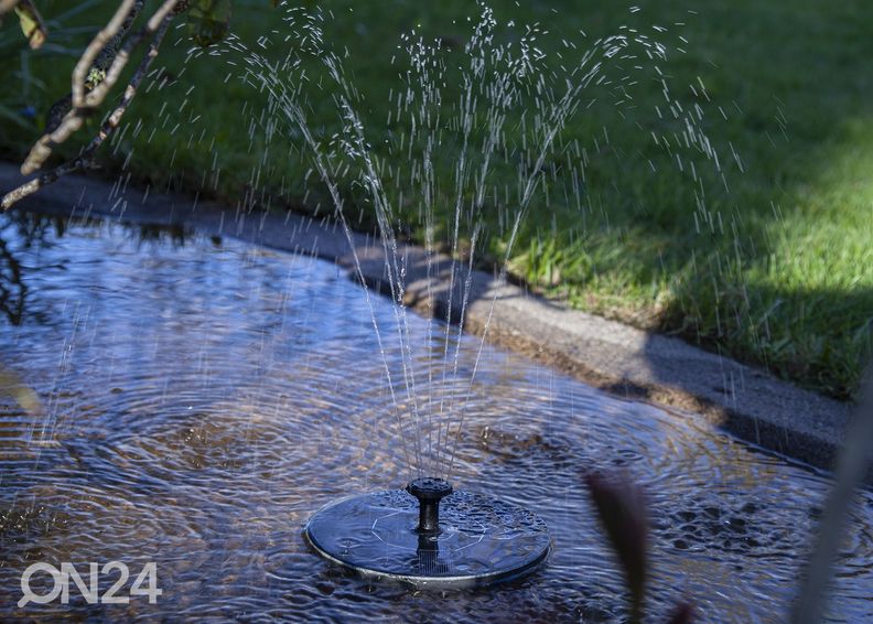 Päikesepaneeliga purskkaev RGB LED valgustiga Fountain suurendatud