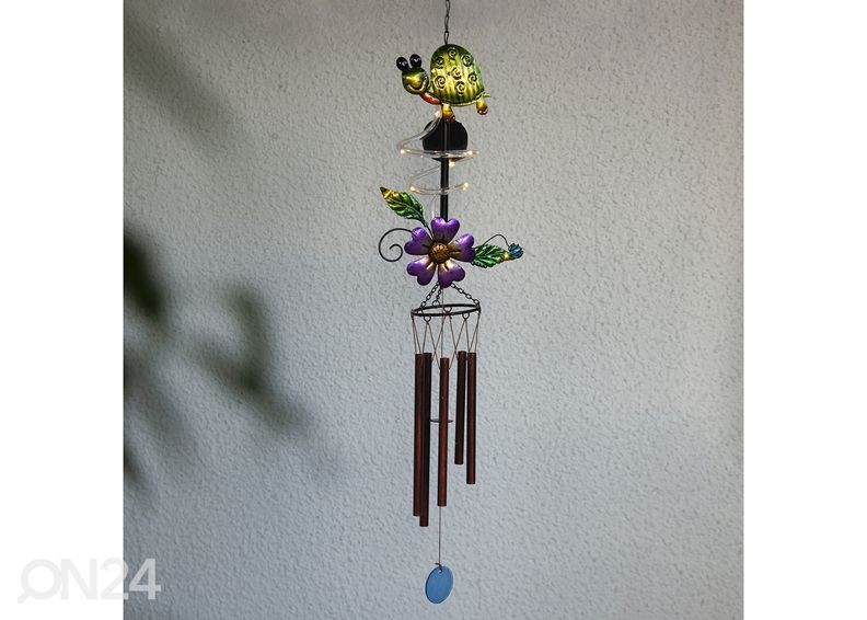 Päikesepaneeliga tuulekell Turtle suurendatud