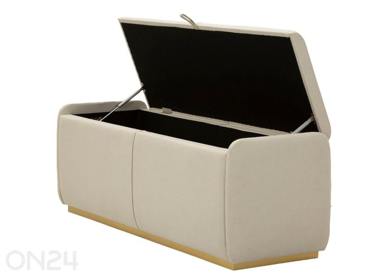 Panipaigaga tumba 130 cm, kreemjas suurendatud