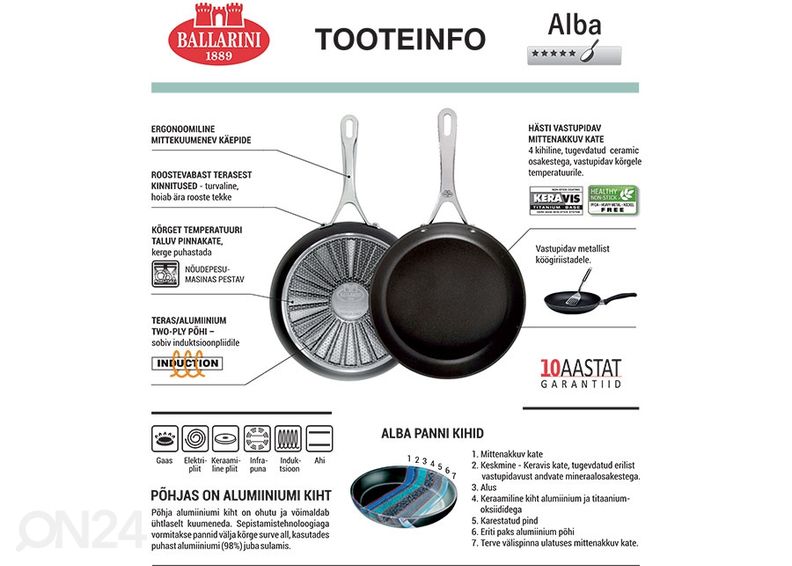 Pann Ballarini Alba Ø 20 suurendatud