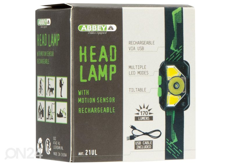 Pealamp LED laetav Abbey suurendatud
