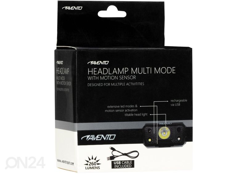 Pealamp LED laetav Avento suurendatud