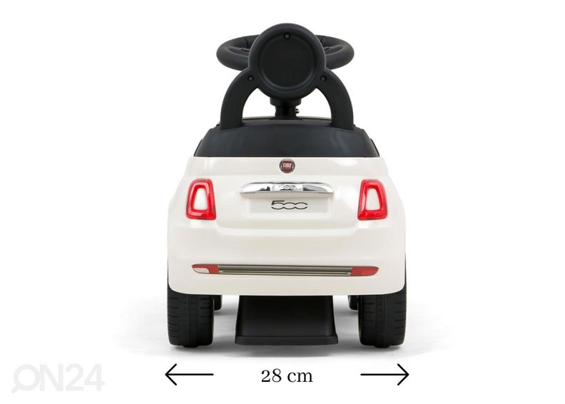 Pealeistumisauto Fiat 500 valge suurendatud