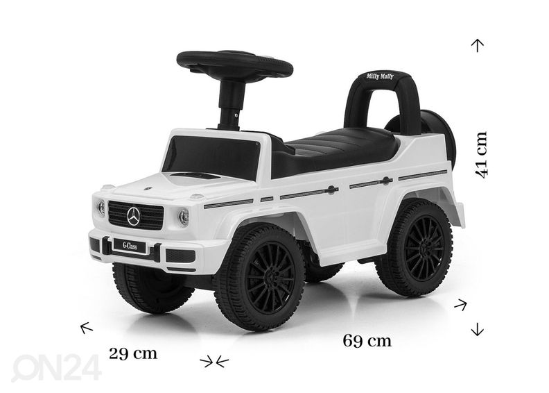 Pealeistumisauto Mercedes G350D, valge suurendatud