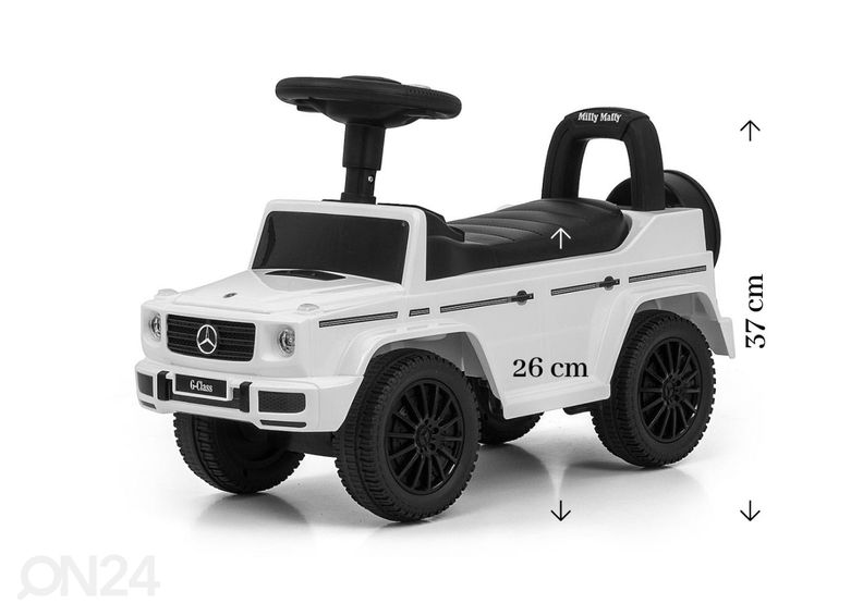 Pealeistumisauto Mercedes G350D, valge suurendatud