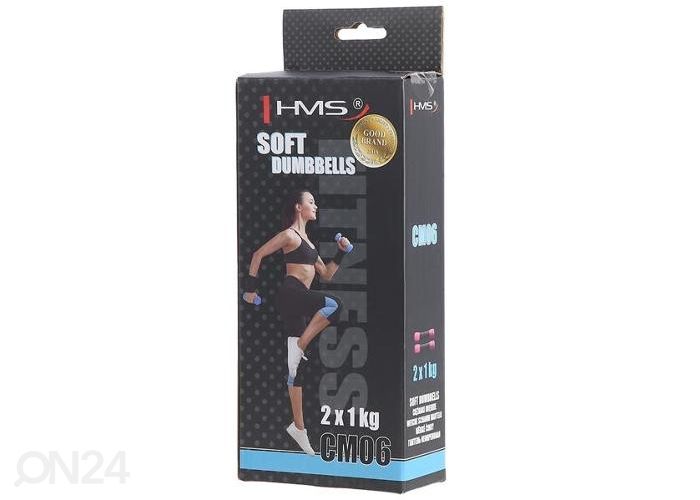 Pehmed hantlid HMS 2x1 kg suurendatud