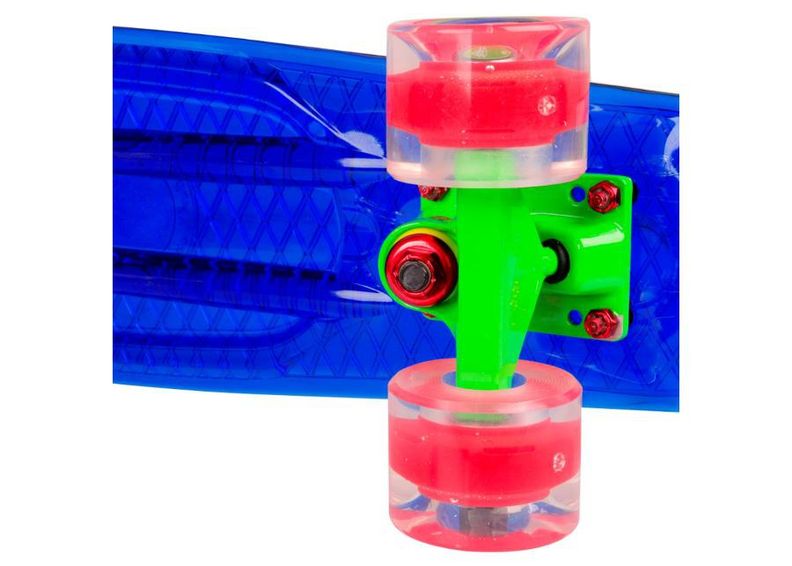 Penny board WORKER Transpy 400 22” vilkuvad rattad suurendatud