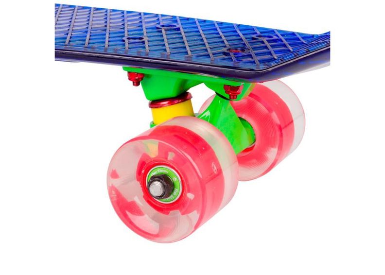 Penny board WORKER Transpy 400 22” vilkuvad rattad suurendatud