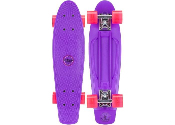 Pennyboard plastiks 22.5" LED Nijdam suurendatud
