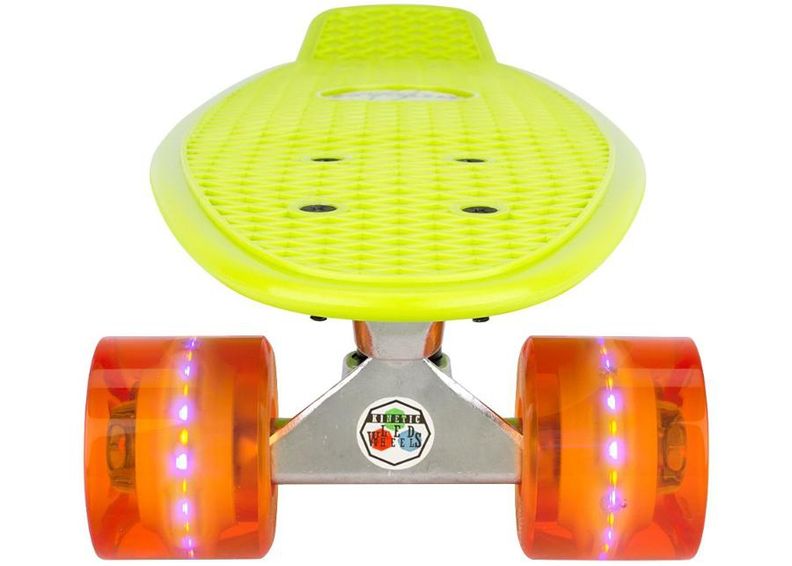 Pennyboard plastiks 22.5" LED Nijdam suurendatud