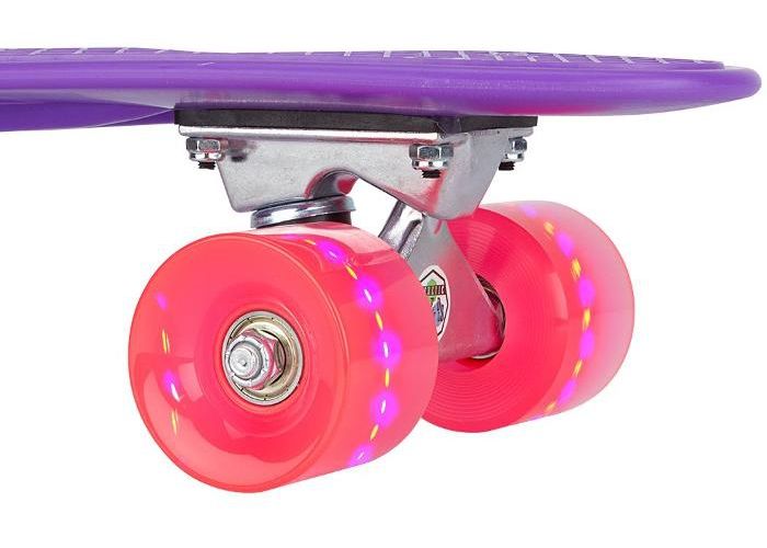 Pennyboard plastiks 22.5" LED Nijdam suurendatud