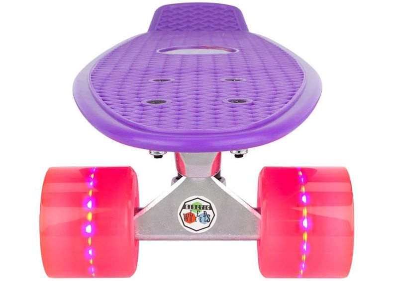 Pennyboard plastiks 22.5" LED Nijdam suurendatud