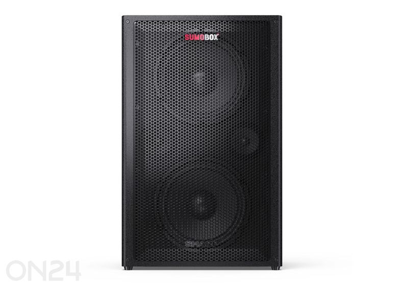 Peokõlar Sharp SUMOBOX Pro, 200W RMS, IPX4, must suurendatud