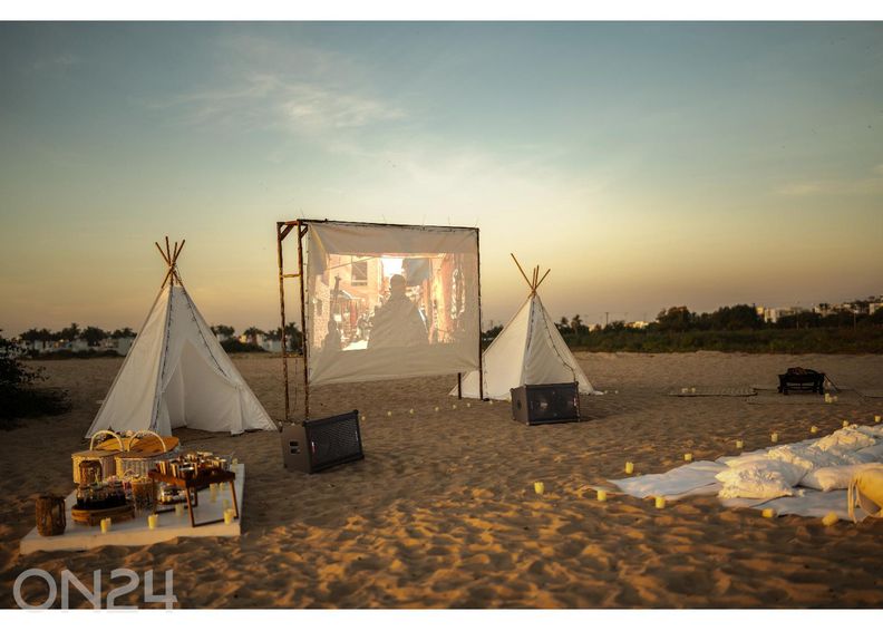 Peokõlar Sharp SUMOBOX Pro, 200W RMS, IPX4, must suurendatud