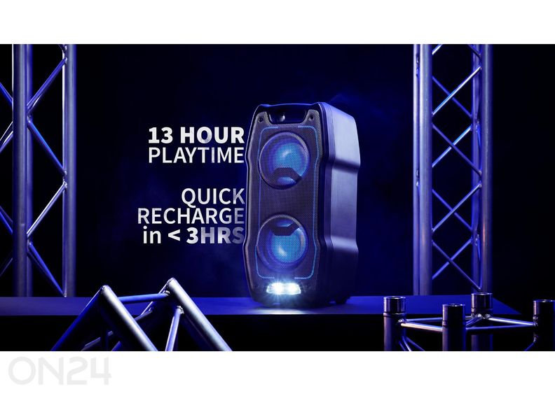 Peokõlar Sharp XParty Sing, Bluetooth, IPX4, must suurendatud