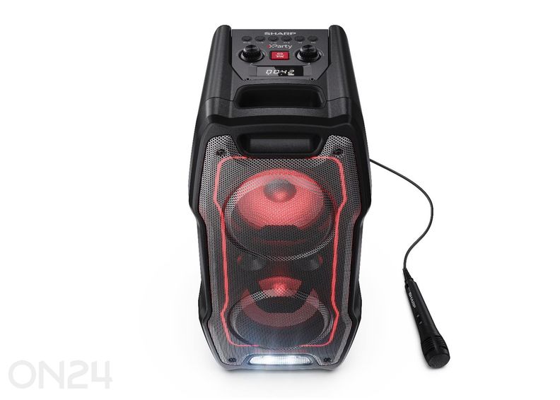 Peokõlar Sharp XParty Sing, Bluetooth, IPX4, must suurendatud