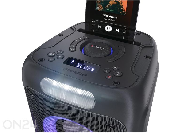 Peokõlar Sharp XParty Street Beat, Bluetooth, IPX4, must suurendatud