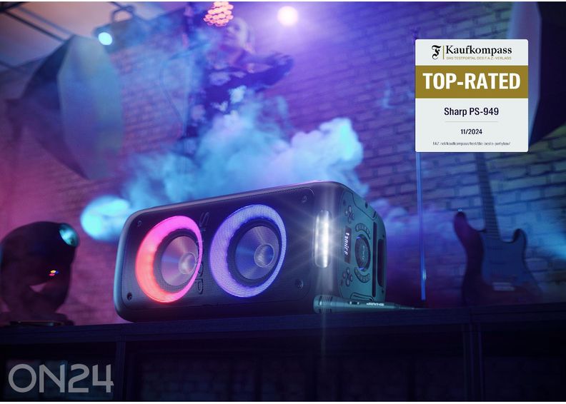 Peokõlar Sharp XParty Street Beat, Bluetooth, IPX4, must suurendatud