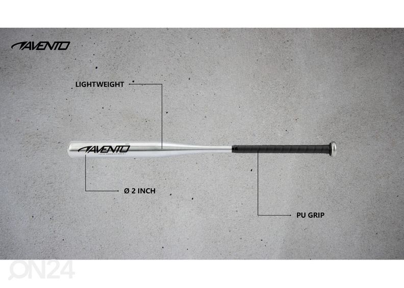 Pesapallikurikas alumiinium Avento 73 cm suurendatud