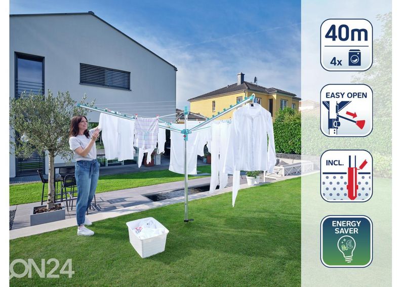 Pesukarussell Leifheit Linomatic 400 Easy suurendatud