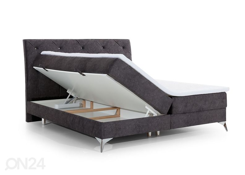 Pesukastidega kontinentaalvoodi 140x200 cm suurendatud