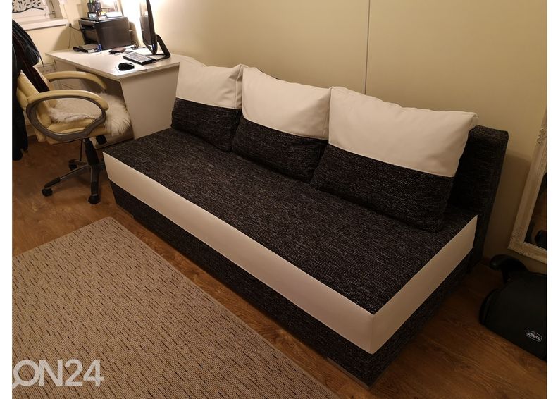 Pesukastiga diivanvoodi suurendatud