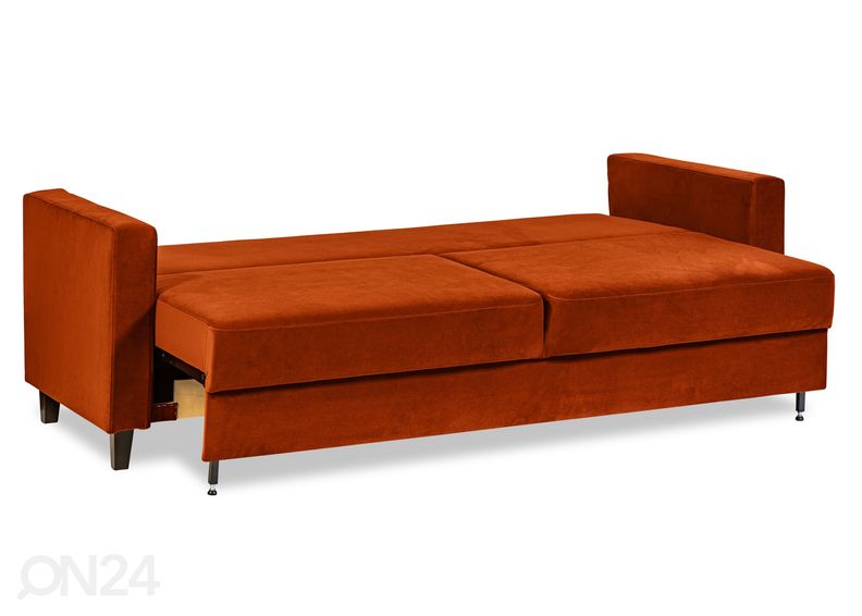 Pesukastiga diivanvoodi Biola suurendatud