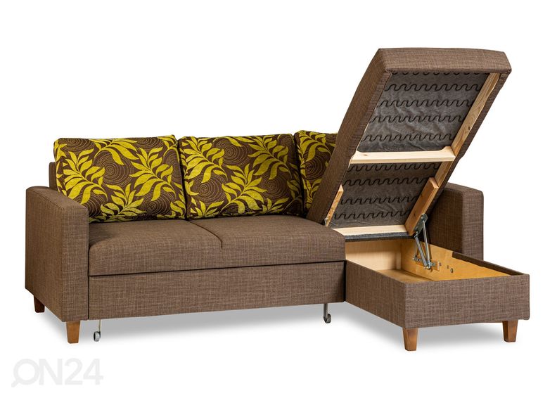 Pesukastiga diivanvoodi Miranda suurendatud