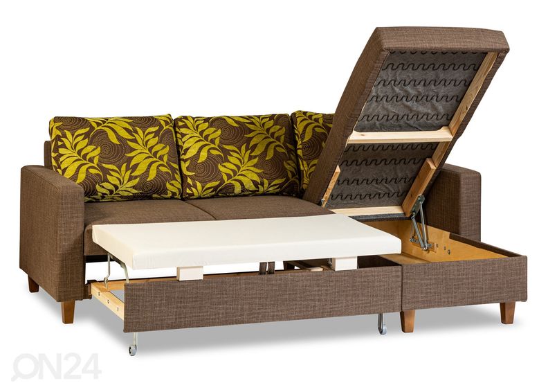 Pesukastiga diivanvoodi Miranda suurendatud