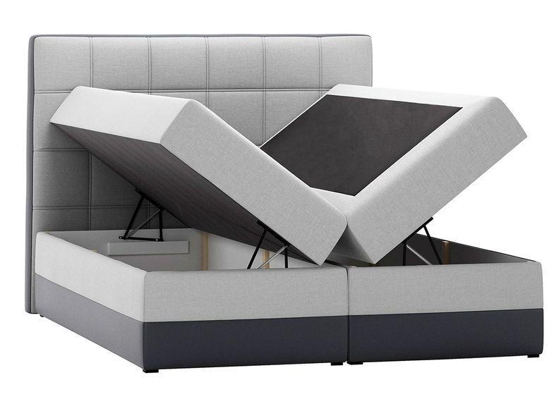 Pesukastiga kontinentaalvoodi 120x200 cm suurendatud