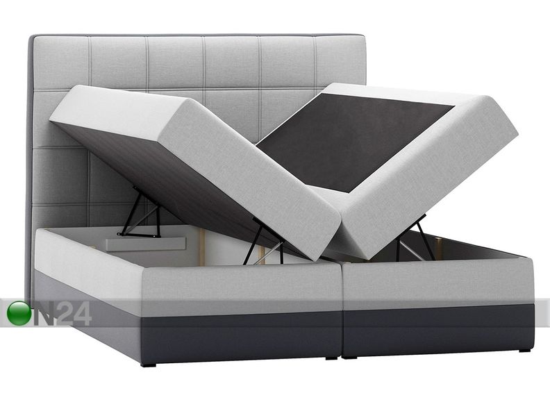 Pesukastiga kontinentaalvoodi 120x200 cm suurendatud