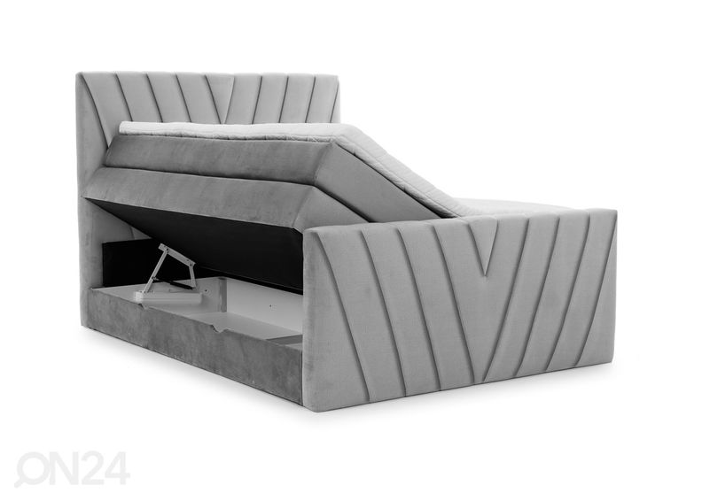 Pesukastiga kontinentaalvoodi 140x200 cm suurendatud