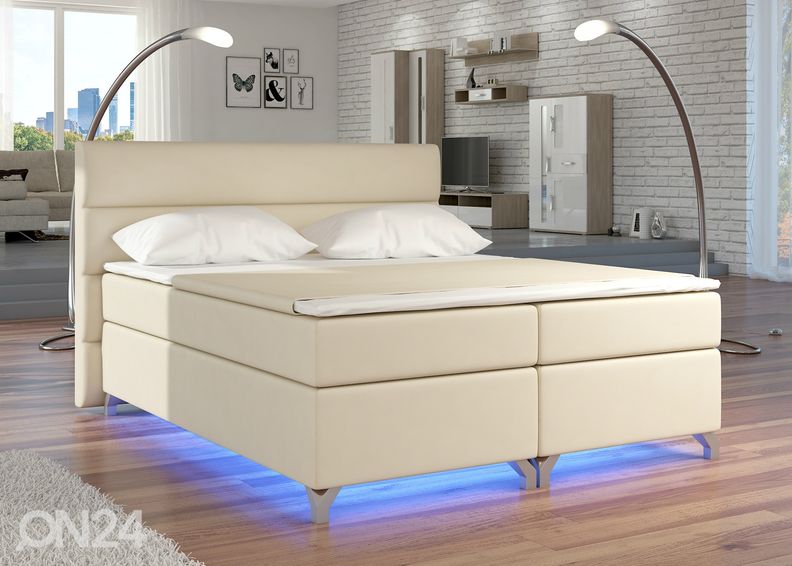 Pesukastiga kontinentaalvoodi 160x200 cm suurendatud